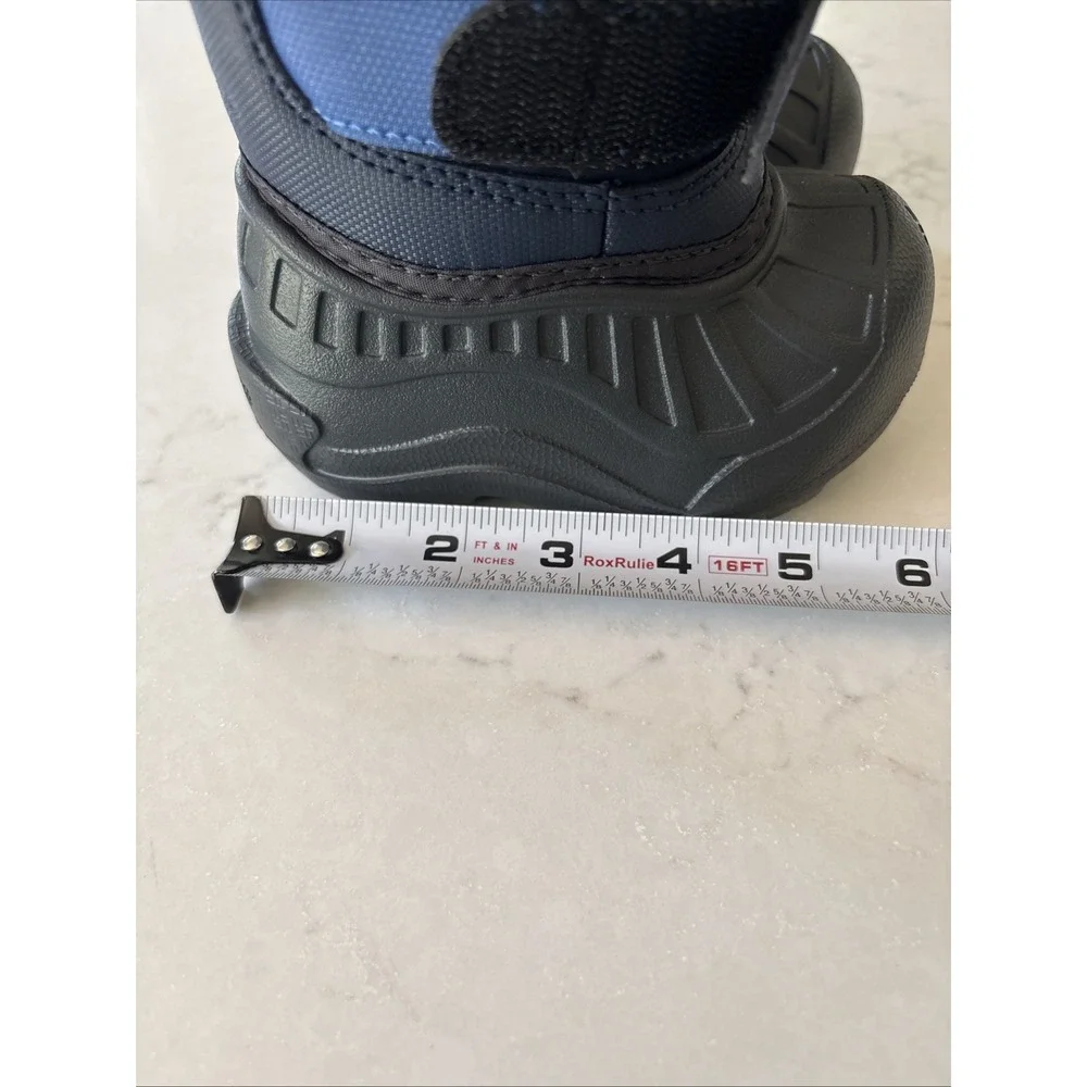 Columbia Snow Boots Kids Boys 5‎ Powderbug Plus II Blue Insulated Waterproof